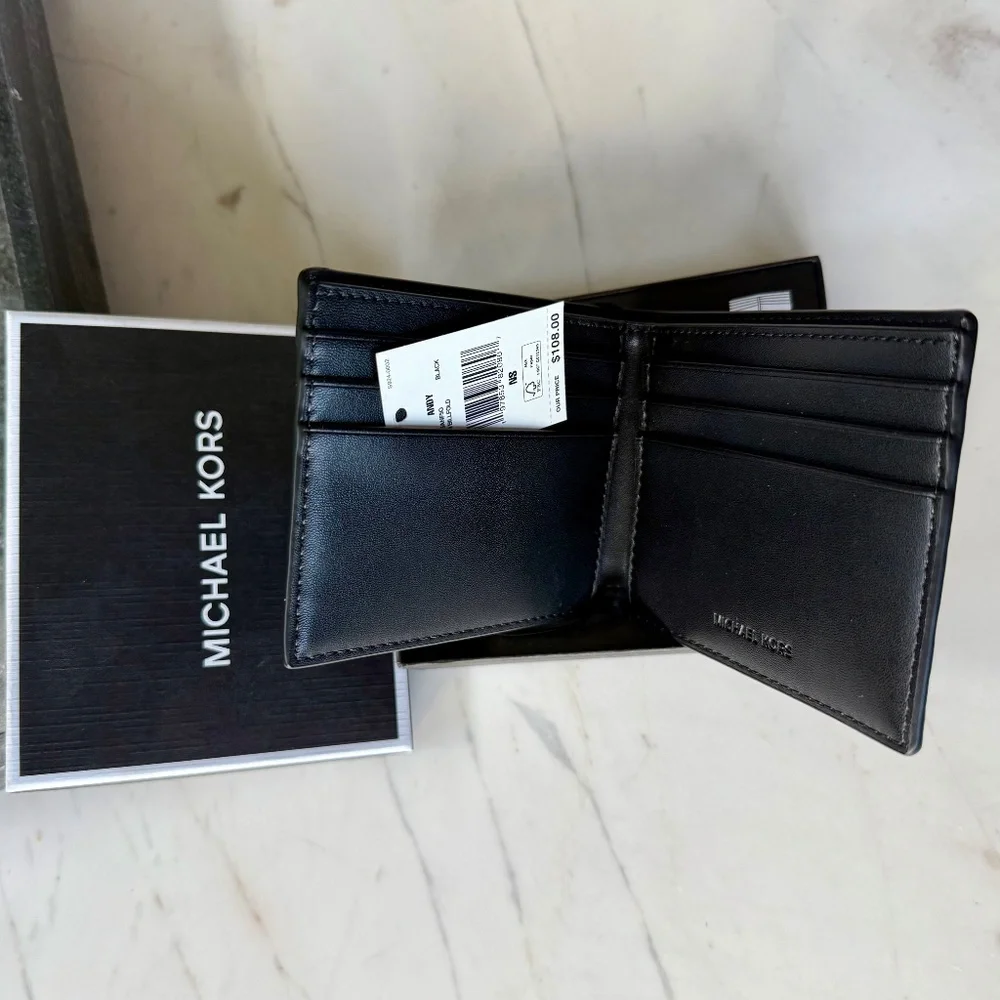 New Michael Kors Andy Slim Billfold Wallet